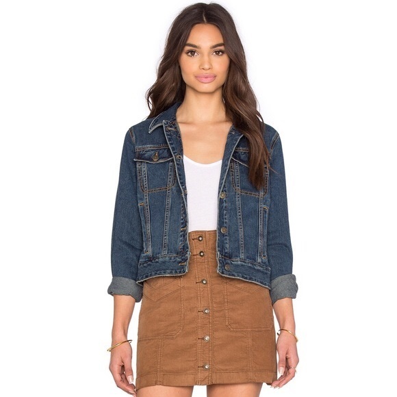 Free People Cotton Denim Jacket